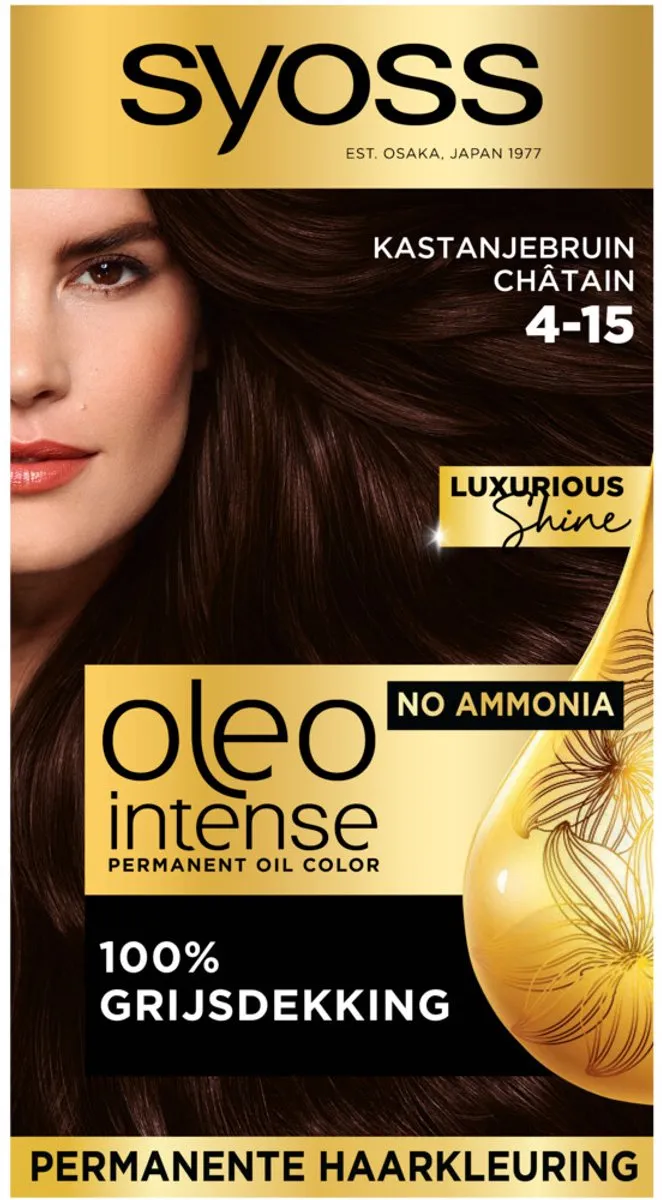 SYOSS Oleo Intense Kastanjebruin Haarverf 115ml