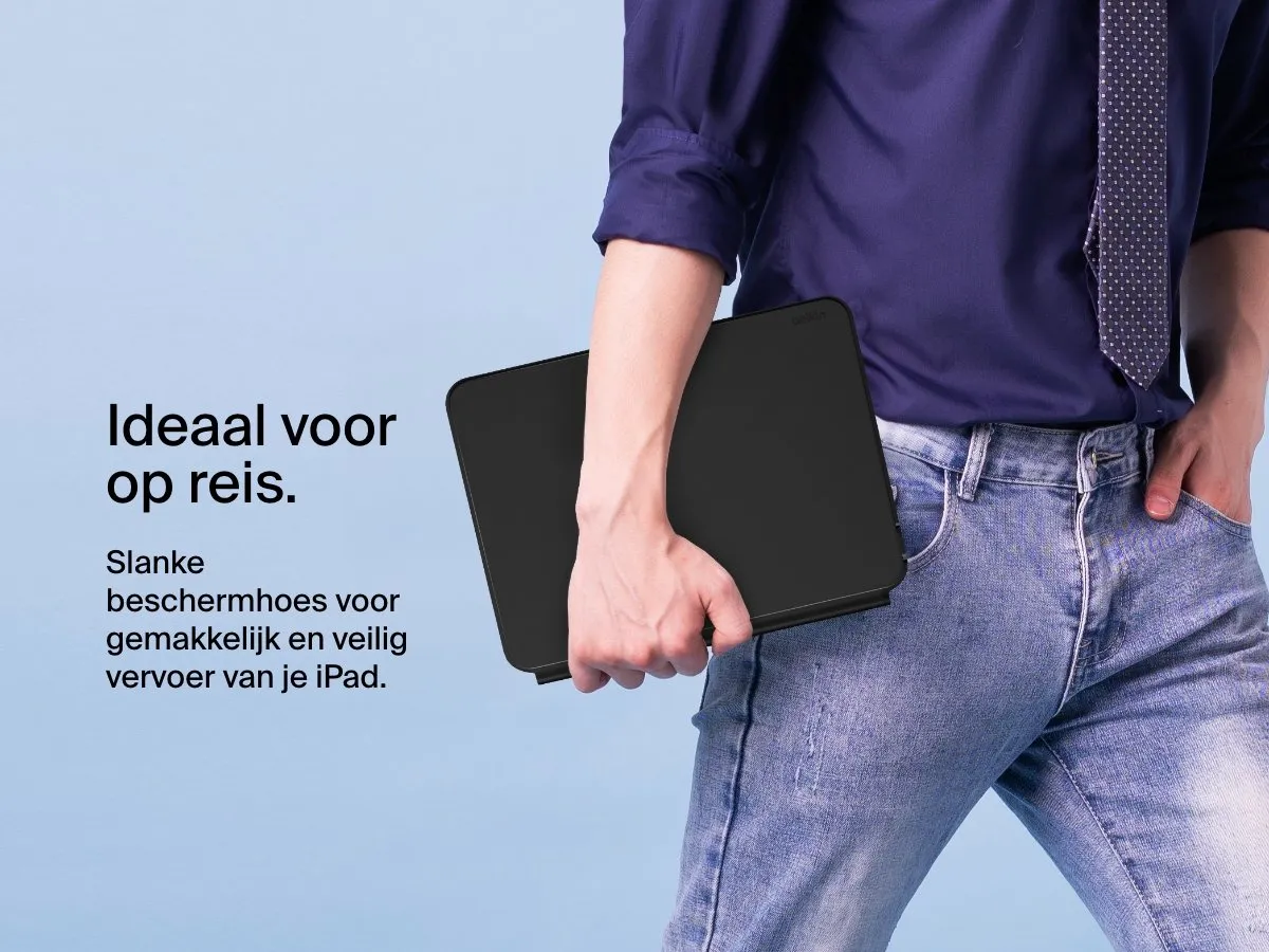 Belkin Pro Hoes met Toetsenbord BBZ003fr-v2 - iPad M4 Pro 13" Grijs - afbeelding 6 van 6