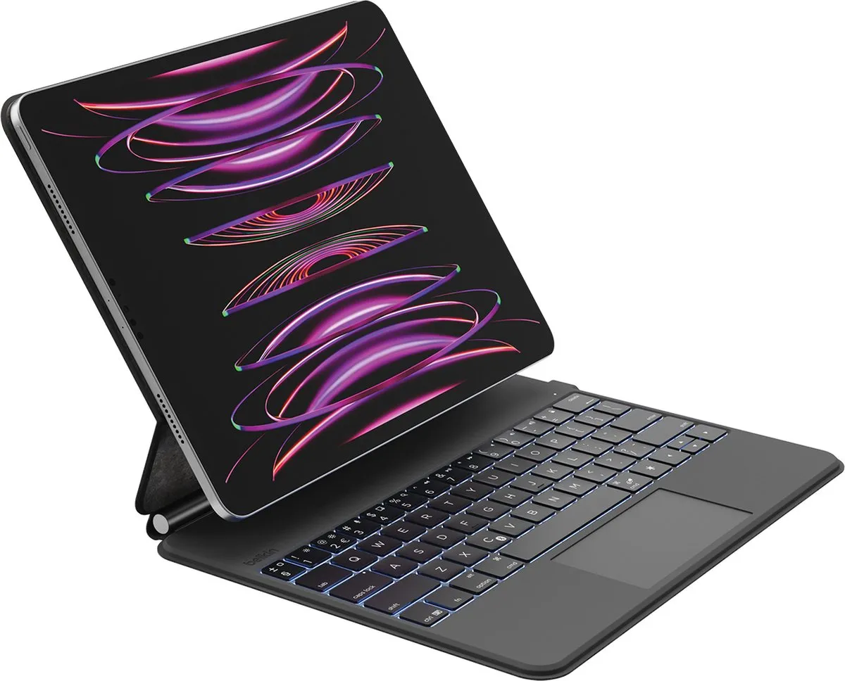 Belkin Pro Hoes met Toetsenbord BBZ003fr-v2 - iPad M4 Pro 13" Grijs