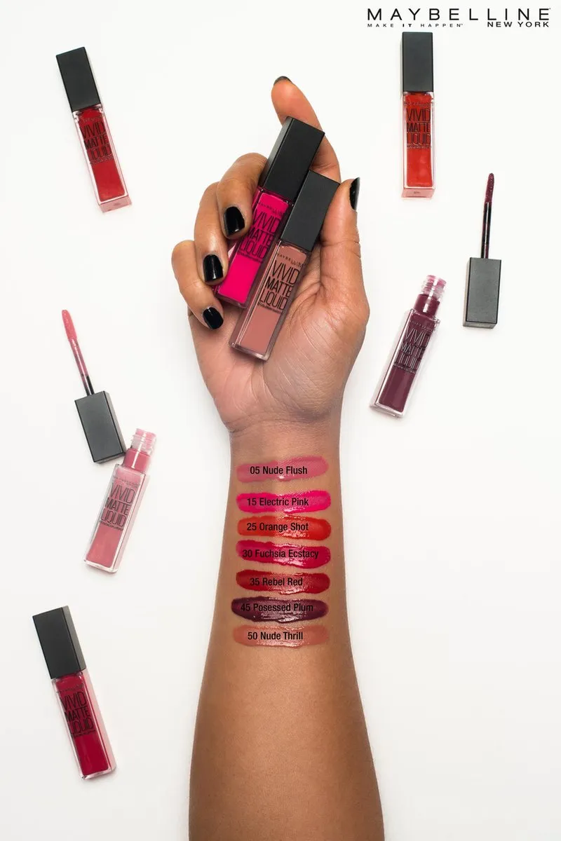 Maybelline Vivid Matte Liquid Lippenstift 15 Electric Pink - 8ml