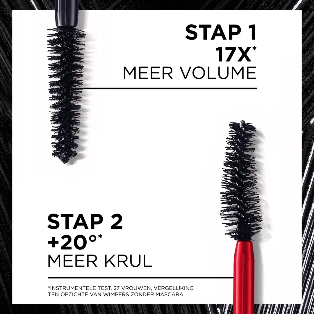 L'Oréal Paris PRO XXL Lift 2-Staps Mascara - Zwart