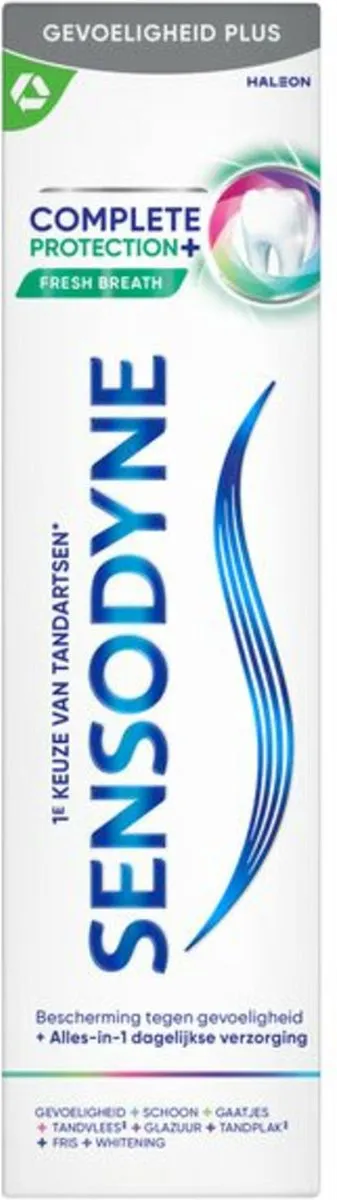 Sensodyne Complete Protection + Fresh Breath Tandpasta 75ml - 3 Stuks