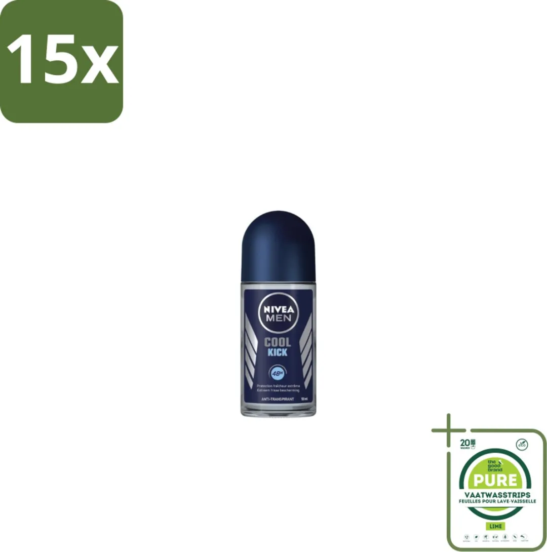 NIVEA Men Cool Kick Deodorant Roller 50ml