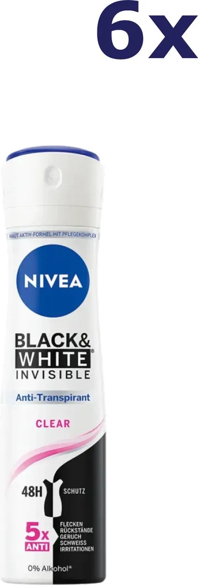 NIVEA Deospray Black&White Invisible Clear 150ml