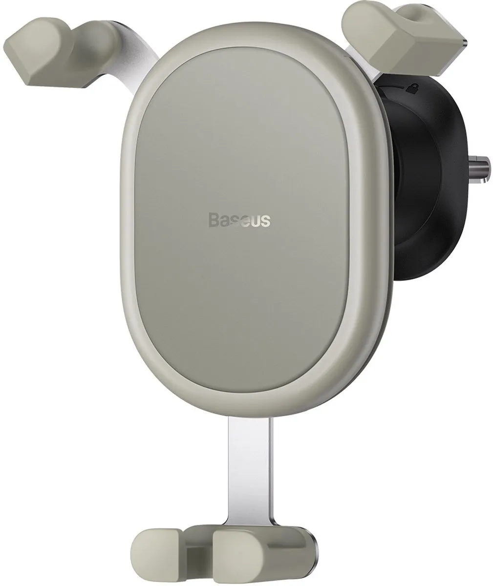 Baseus Universele Gravity Ventilatierooster Telefoonhouder - Wit