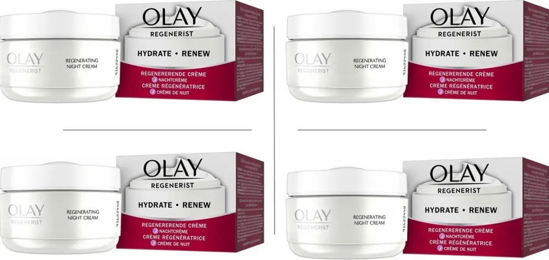 Olay Regenerist Nachtcrème - 200ml (4x50ml)
