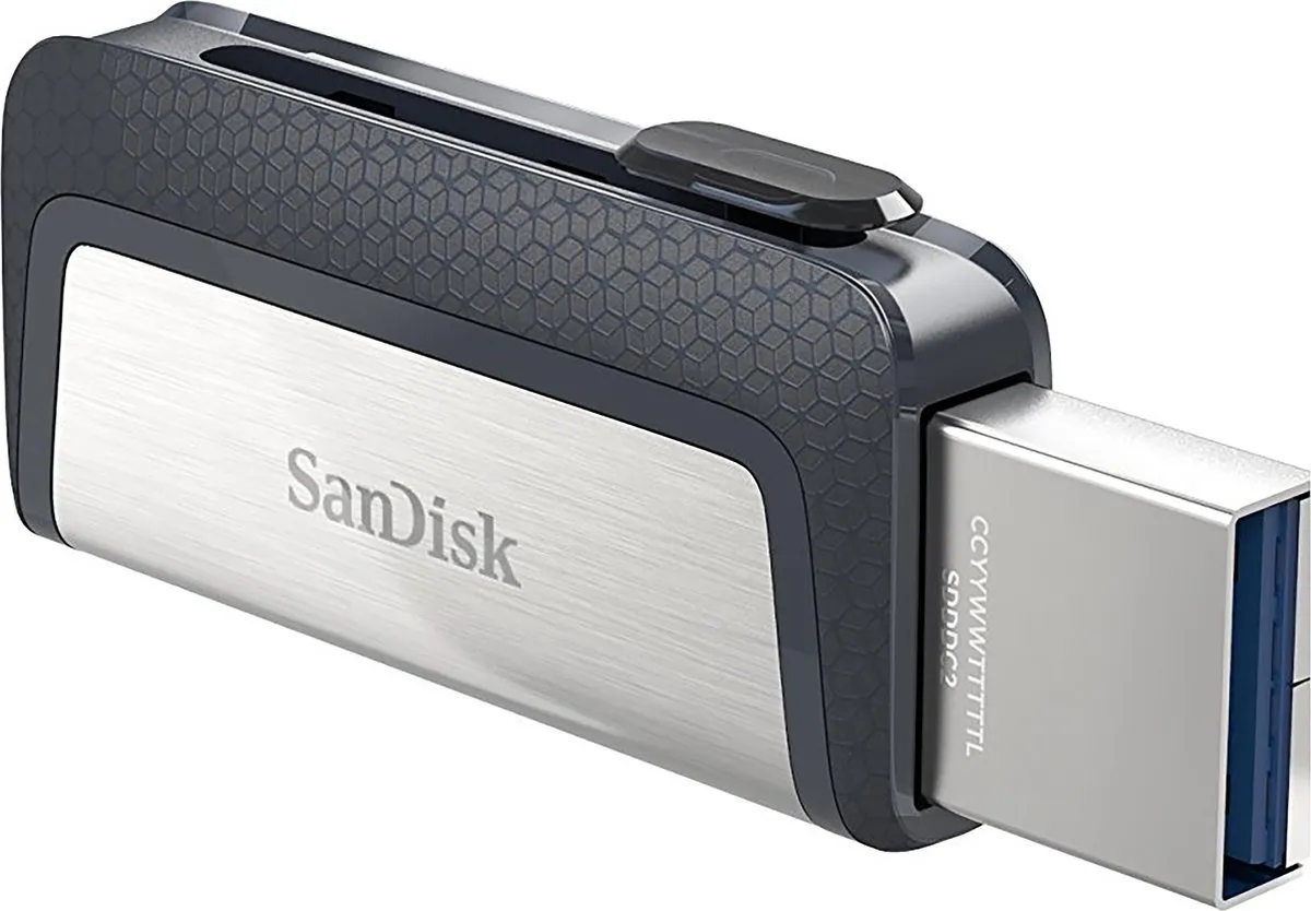 SanDisk Ultra Dual USB Type-C 32GB - Aluminium