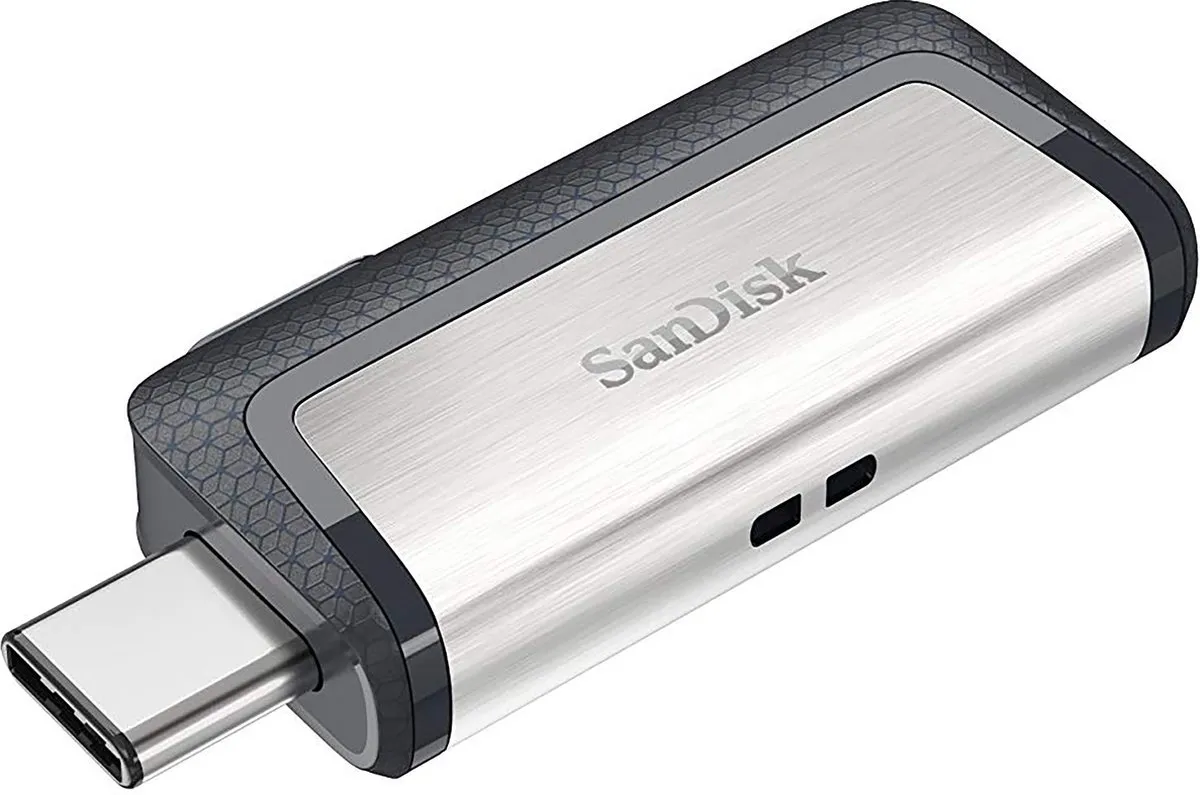 SanDisk Ultra Dual USB Type-C 32GB - Aluminium
