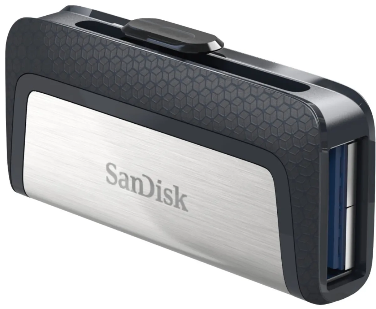 SanDisk Ultra Dual USB Type-C 32GB - Aluminium
