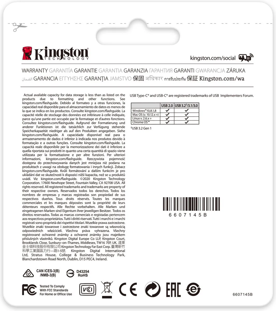 Kingston DT70 USB-C Geheugenstick 64GB - Zwart