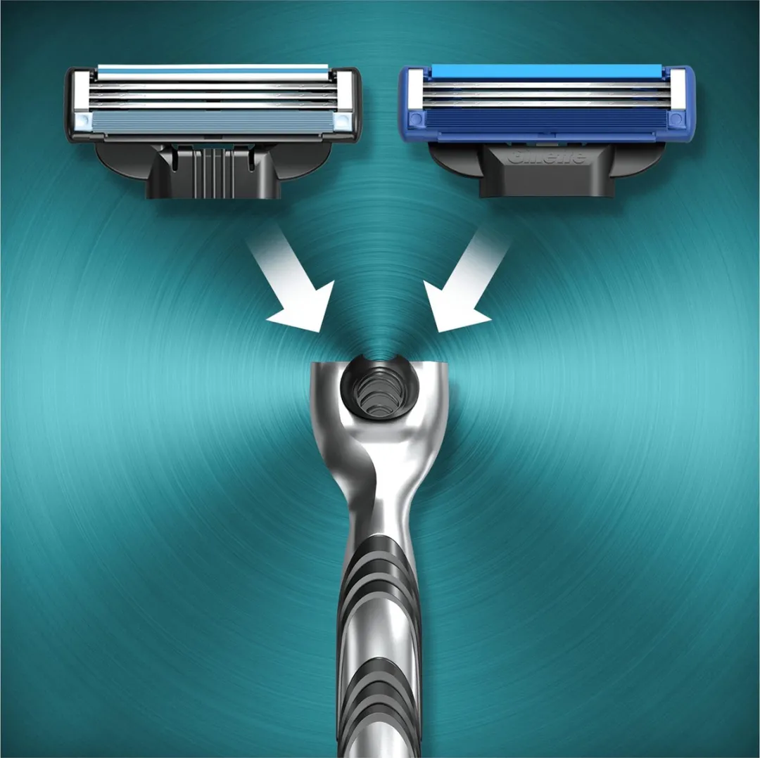 Gillette Mach3 Scheersysteem - 3 Bladen - 2 Stuks