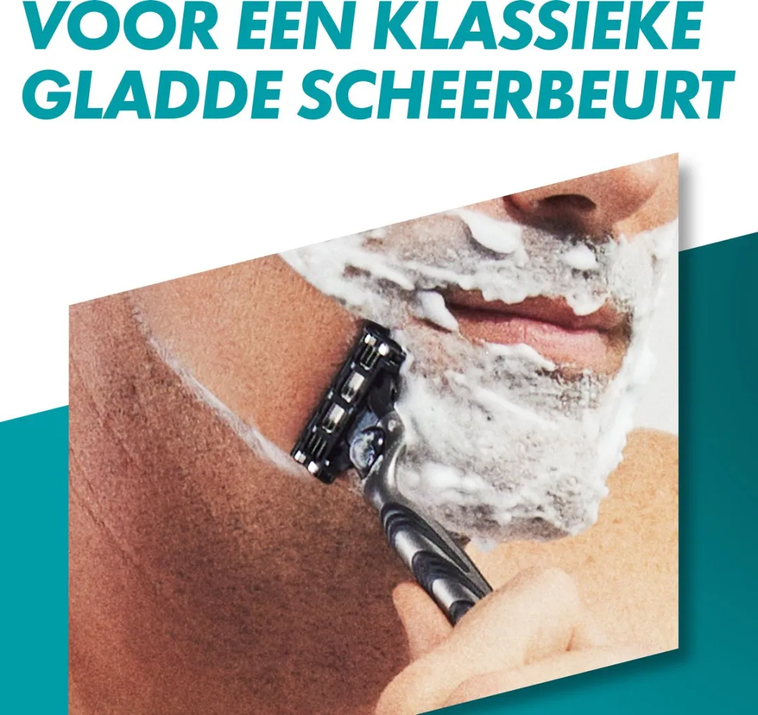 Gillette Mach 3 Scheersysteem - 3 Stuks - Grijs