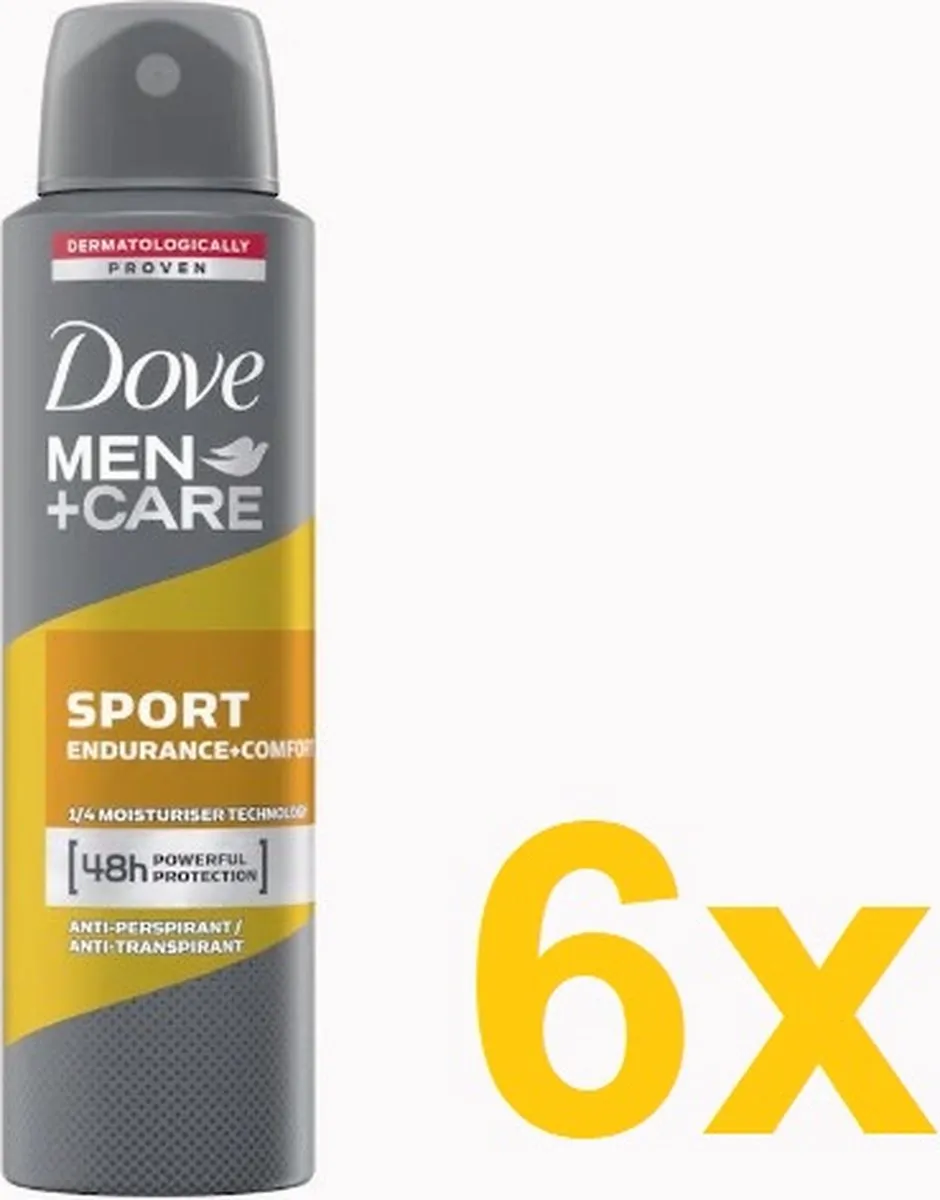 Dove Men+Care Deo Spray Sport Endurance & Comfort - 6x150ml