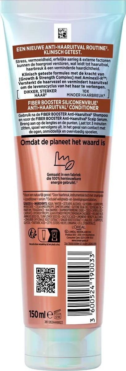 L'Oréal Paris Elvive Fiber Booster Conditioner 450ml - 3x150ml