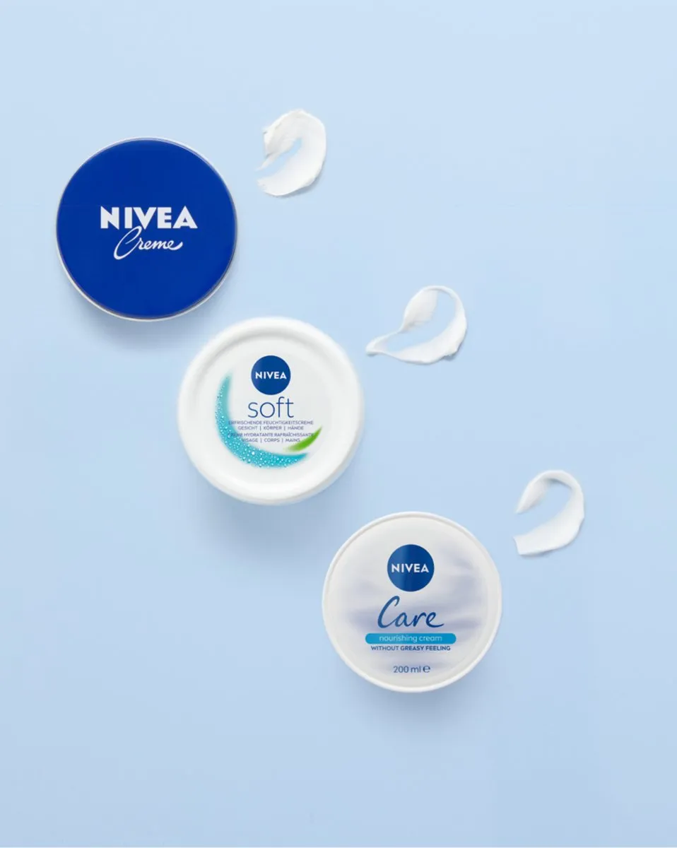 NIVEA Care Bodycrème 600ml - 3 Stuks
