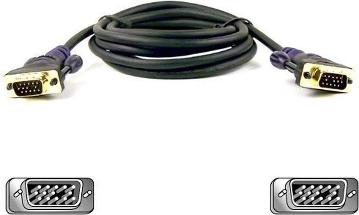 Belkin VGA Monitorkabel HDDB15M 1.8M - Zwart
