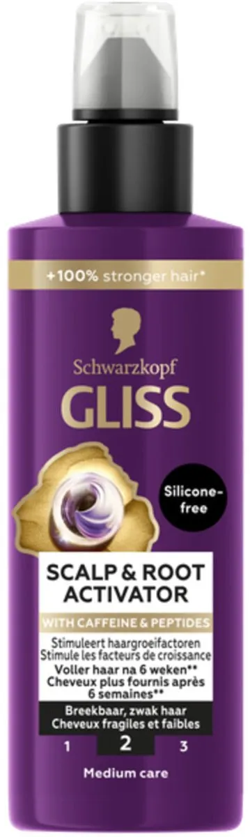 Gliss - Scalp & Root Activator - Siliconenvrij - Voor Gezonde Hoofdhuid - 100 ml - Voordeelverpakking - 2 stuks