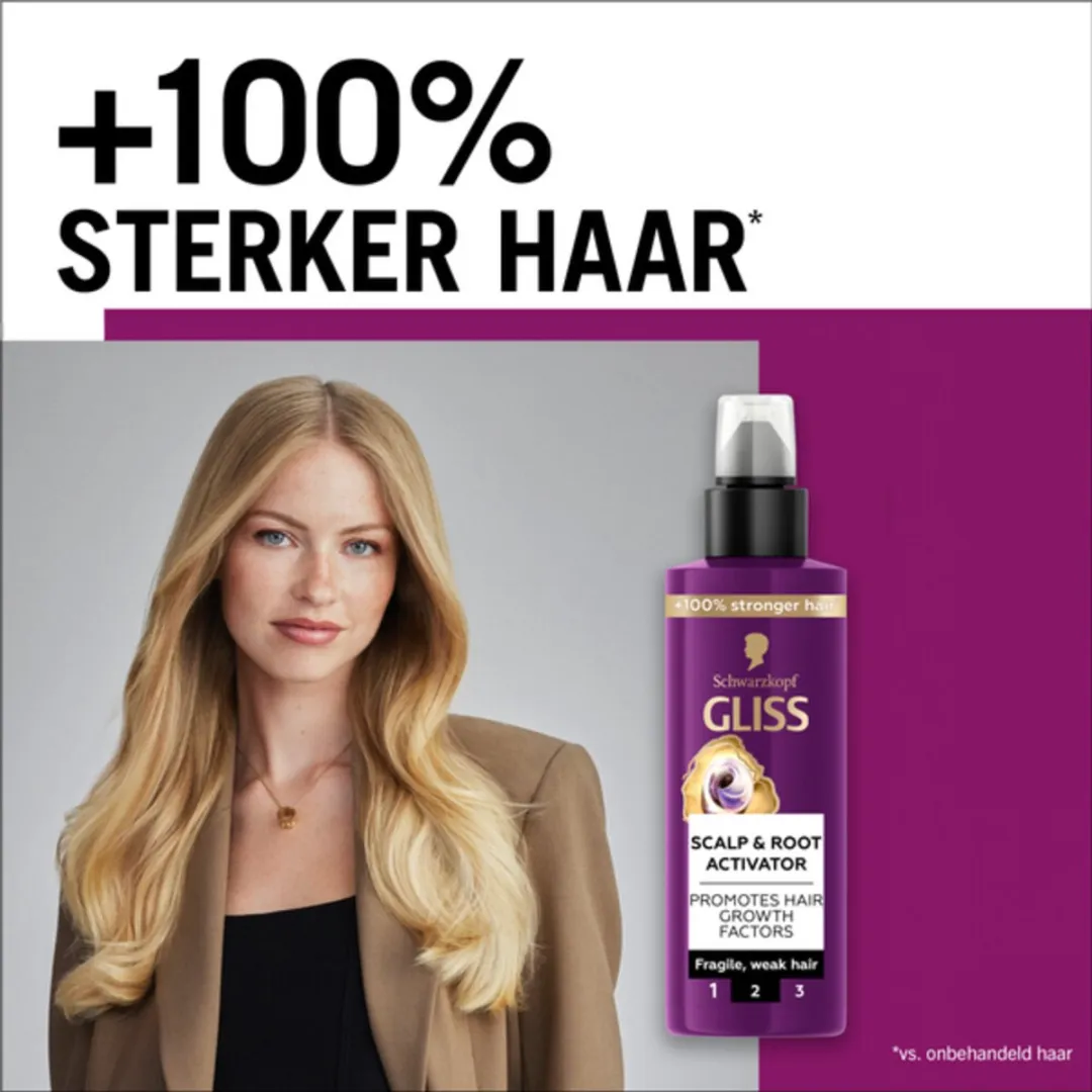 Gliss - Scalp & Root Activator - Siliconenvrij - Voor Gezonde Hoofdhuid - 100 ml - Voordeelverpakking - 2 stuks