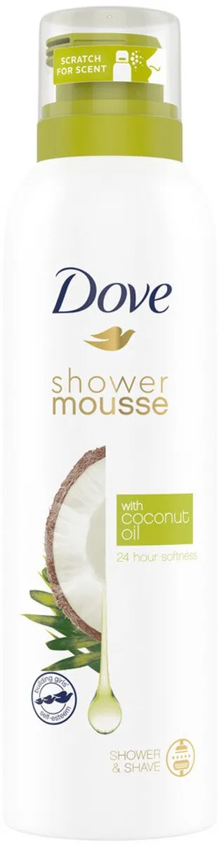 Dove Shower Foam Kokosolie 200ml - 6 Stuks