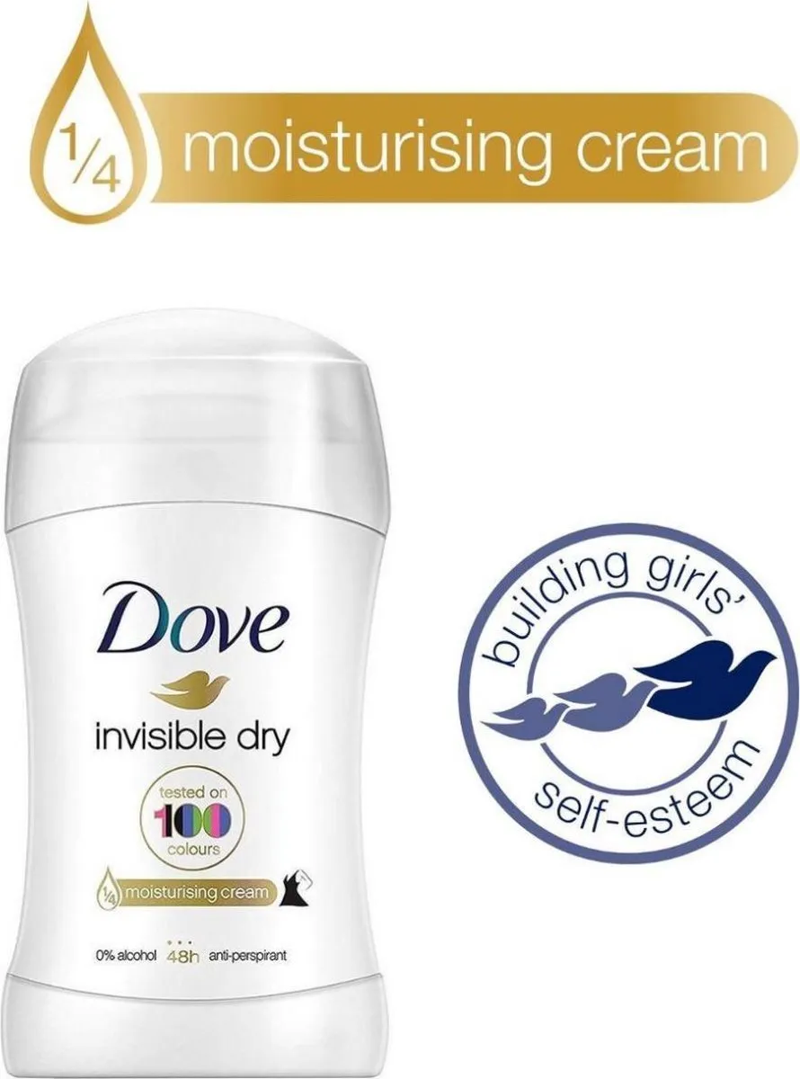Dove Invisible Dry Deodorant Stick 2-Pack - 80ml