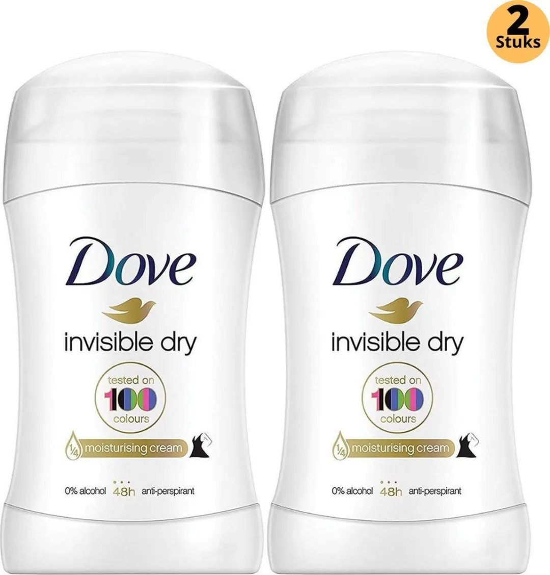 Dove Invisible Dry Deodorant Stick 2-Pack