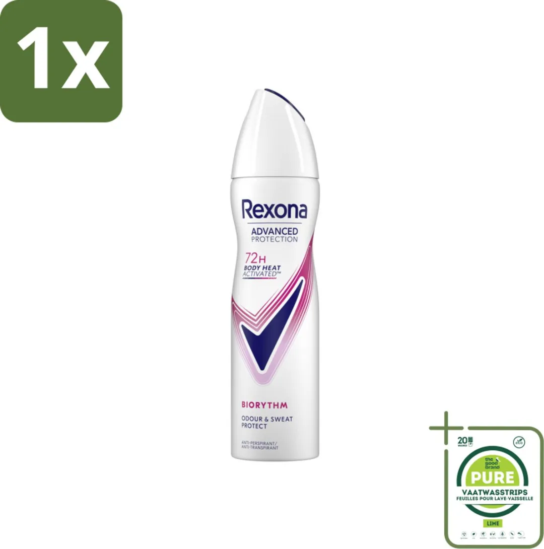 Rexona Deodorant Spray Advanced Protection Ultra Dry Biorythm 150ml