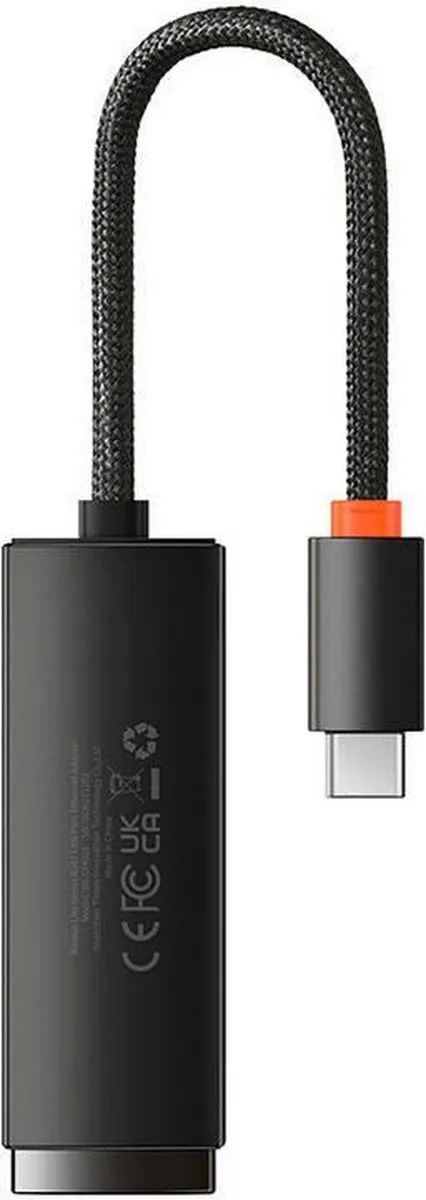 Baseus WKQX000301 Adapter - Zwart