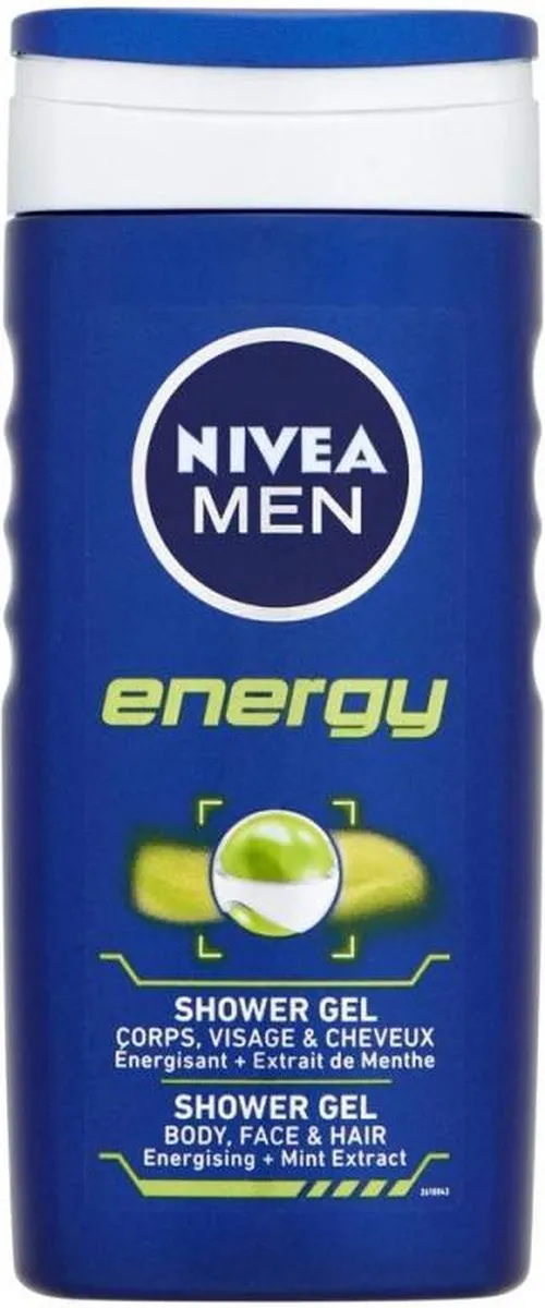 NIVEA MEN Energy Douchegel - 250ml - 12 Stuks