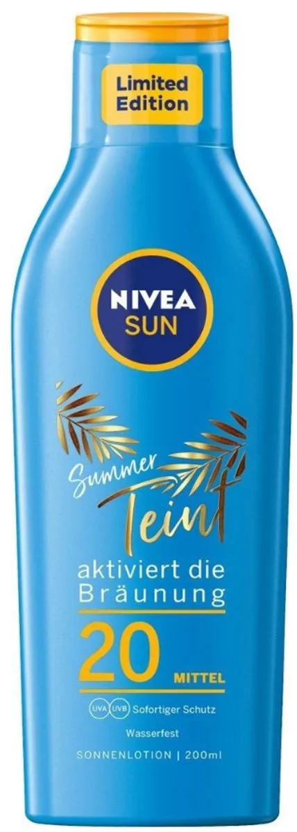 NIVEA Sun Zonnemelk SPF 20 Zomerteint 400ml - 2 Stuks