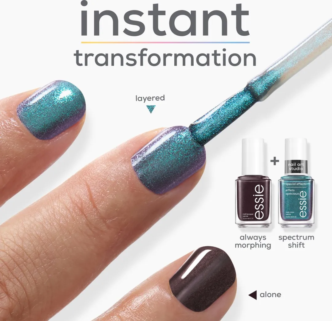 essie Nail Art Studio 35 Spectrum Shift Nagellak - Metallic Groen 13,5ml