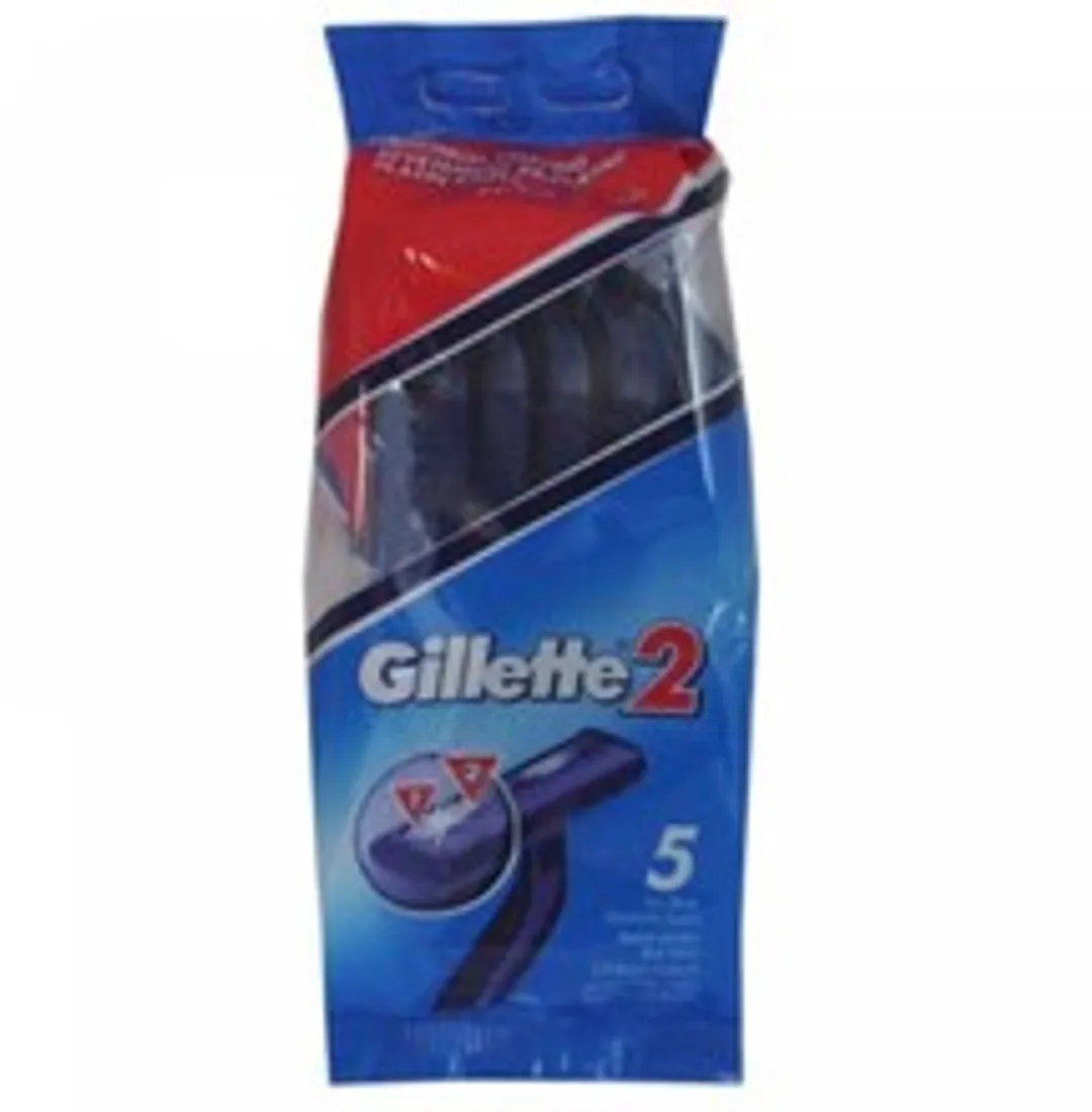 Gillette 2 Single Use Scheermesjes - 6 Stuks