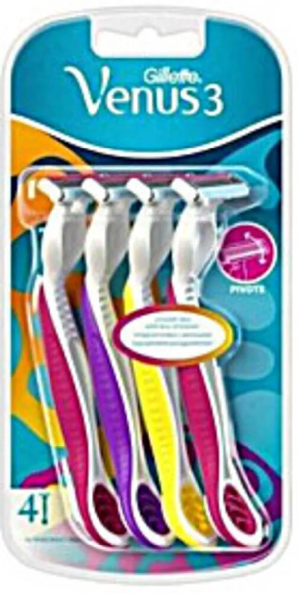 Gillette Venus Simply Venus 3 Plus Wegwerpscheermesjes - 4 Stuks - afbeelding 2 van 6