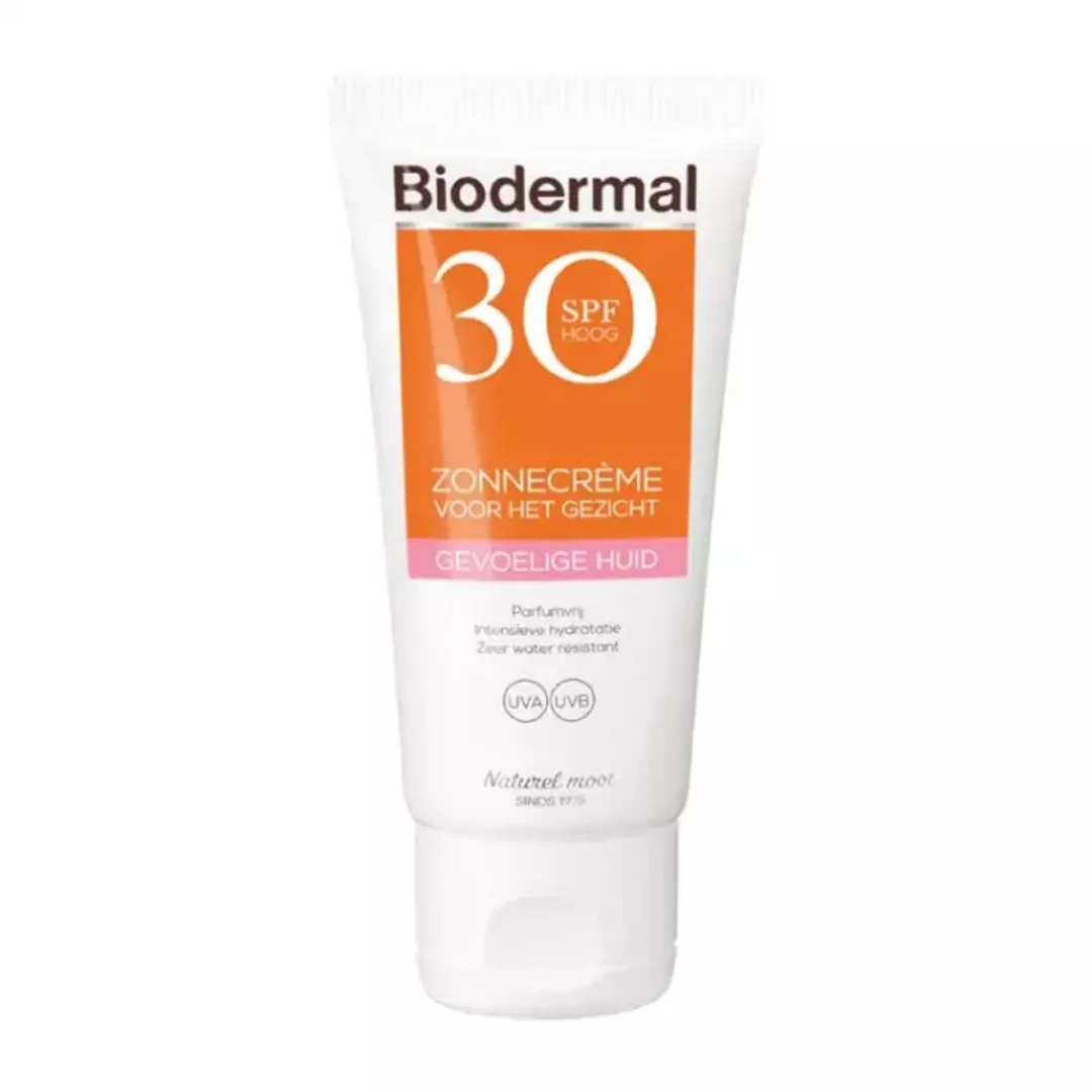 Biodermal Gevoelige Huid Zonnecrème Gezicht SPF 30 - 2x50ml