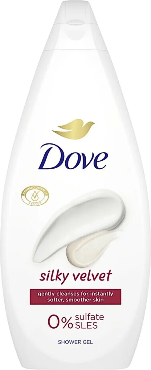 Dove Silky Velvet Douchegel 250ml - Sulfaatvrij
