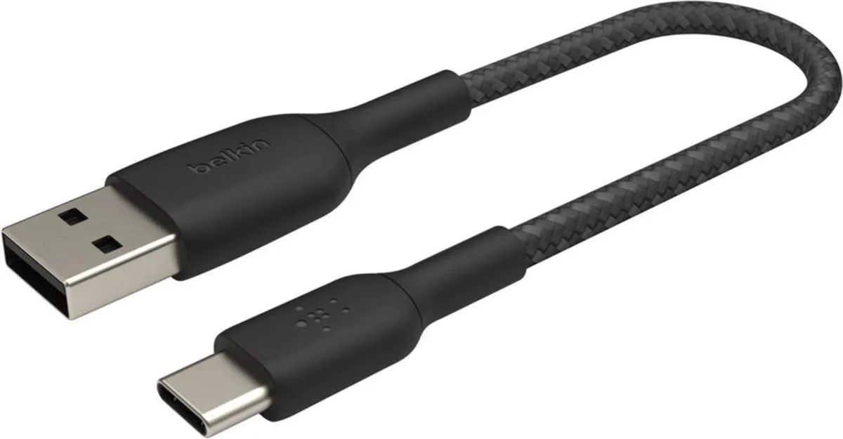 Belkin CAB002bt0MBK USB-C naar USB Kabel 0,15m - Zwart