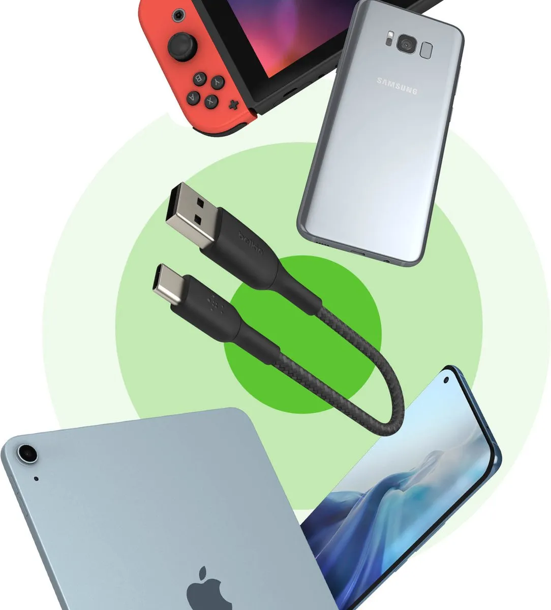 Belkin CAB002bt0MBK USB-C naar USB Kabel 0,15m - Zwart