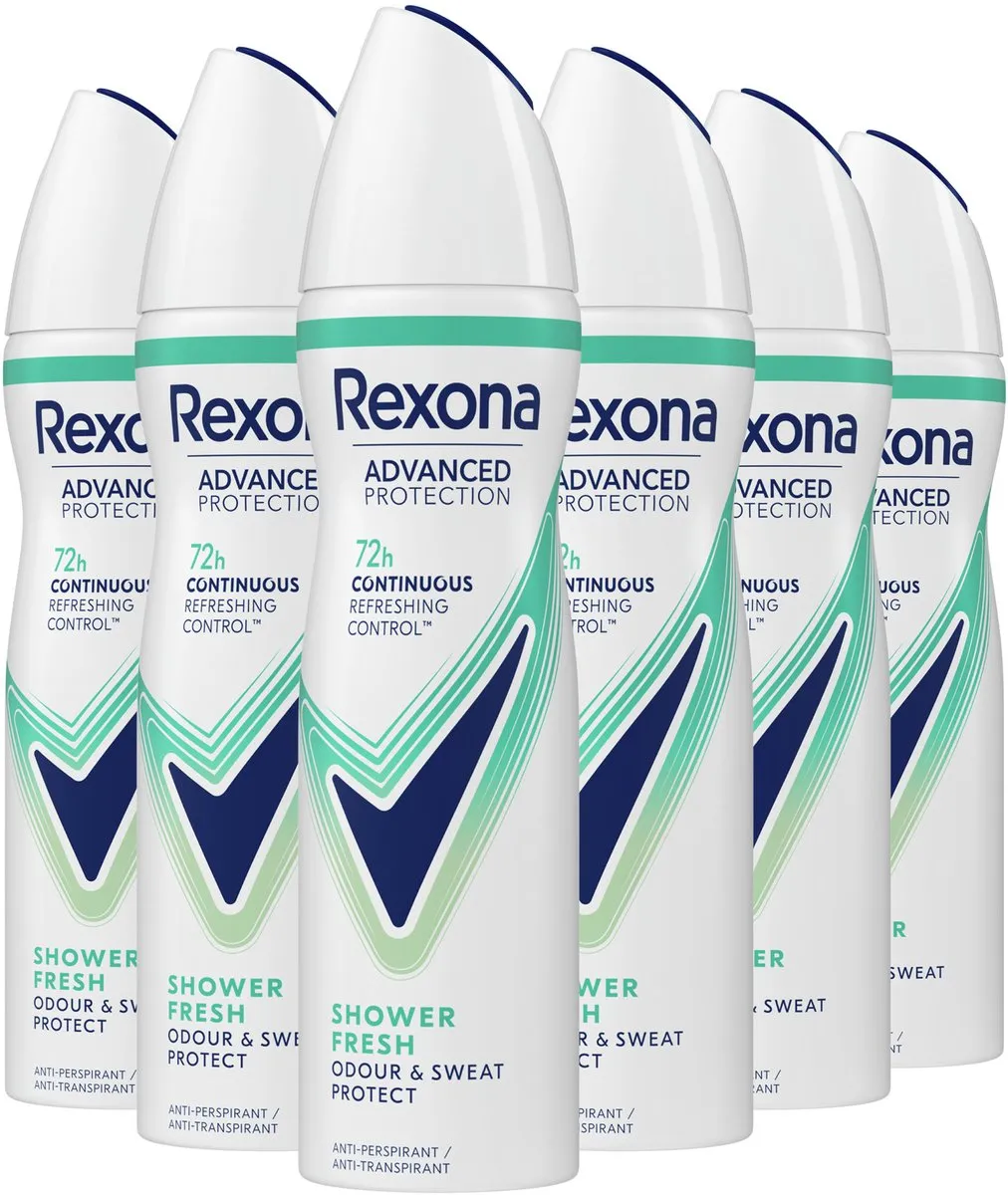 Rexona Women Advanced Protection Anti-Transpirant Spray 6x150ml - Shower Fresh