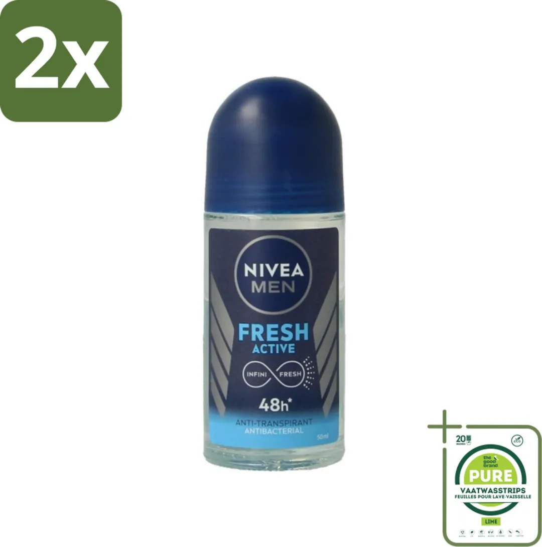 NIVEA MEN Fresh Active Deodorant Roller 100ml