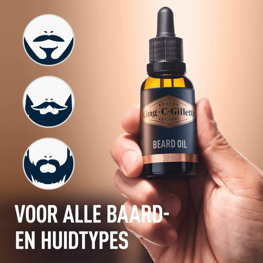 Gillette King C Baardolie 30ml - 6 Stuks