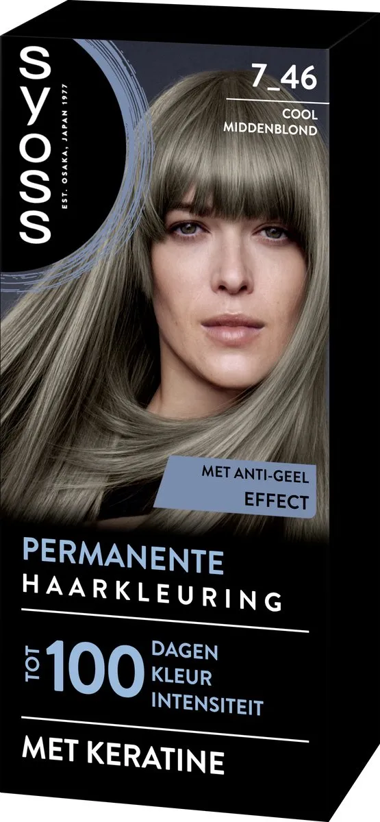 SYOSS Permanent Haarkleuring 7-46 Cool Middenblond 115ml