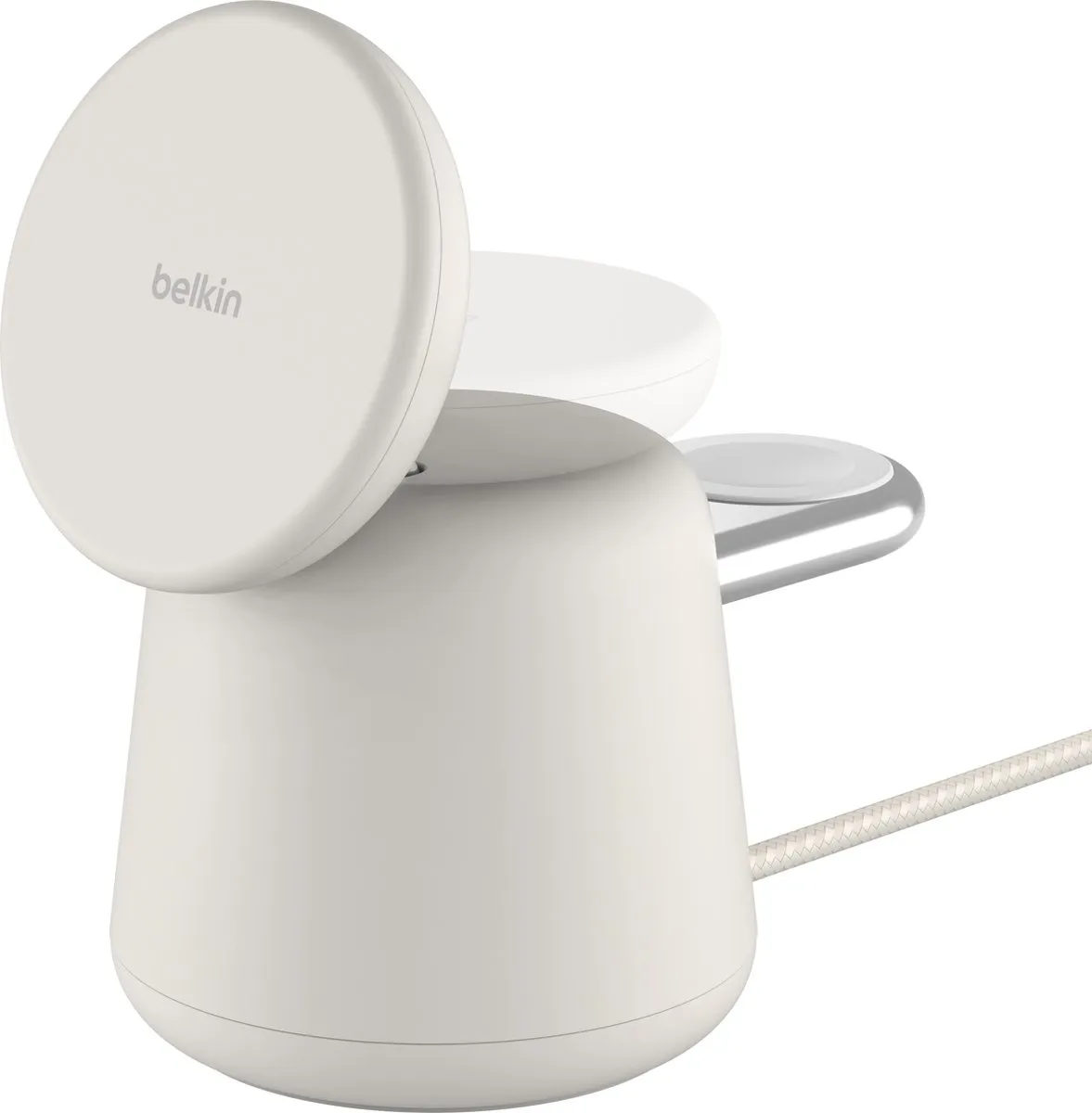 Belkin BoostCharge Pro WIZ020vfH37 Draadloos Laadstation 15W - 2 Poorten - Wit