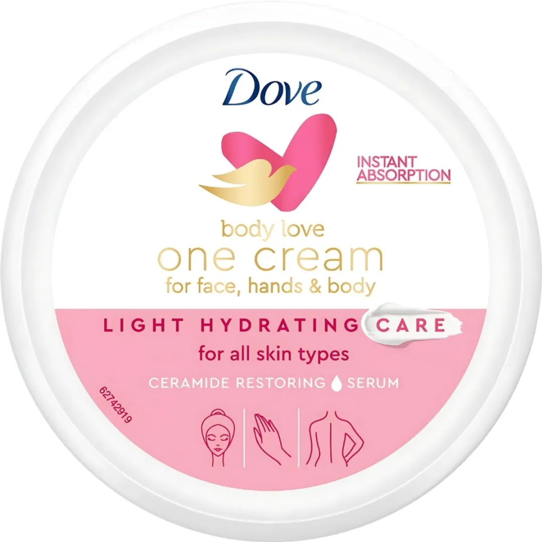 Dove Body Love One Cream 500ml - 2 Stuks