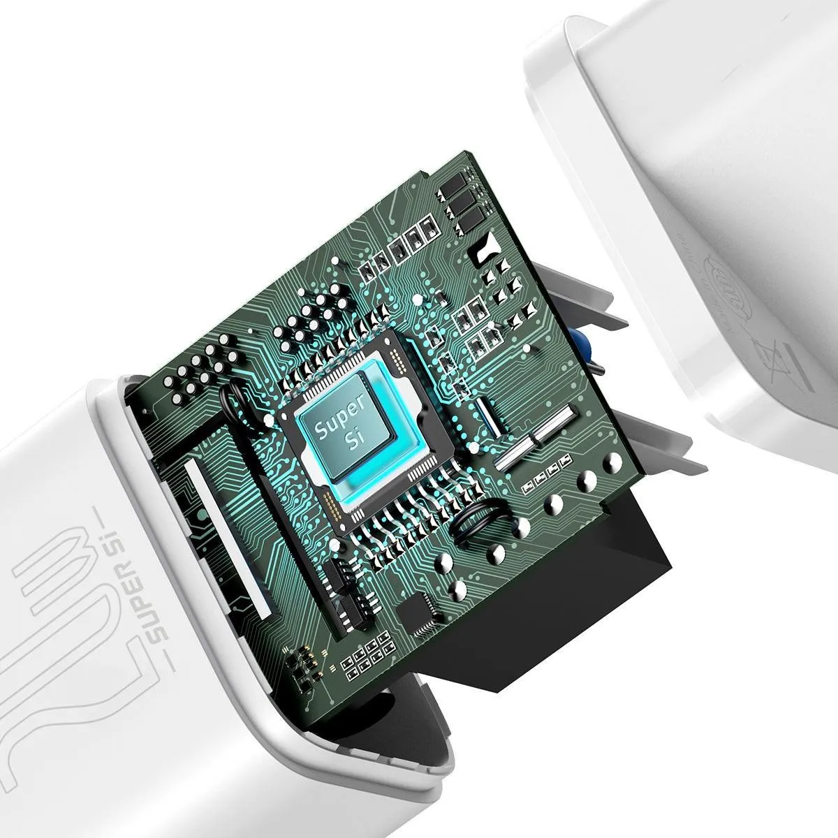 Baseus TZCCSUP-B02 USB-C Oplader 20W - Wit