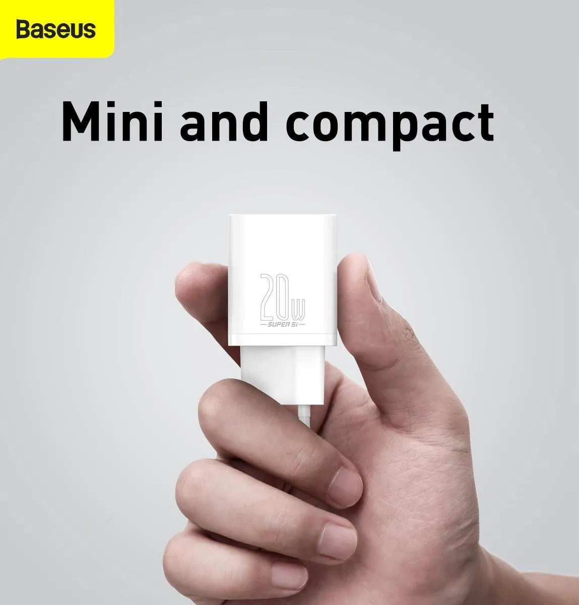 Baseus TZCCSUP-B02 USB-C Oplader 20W - Wit