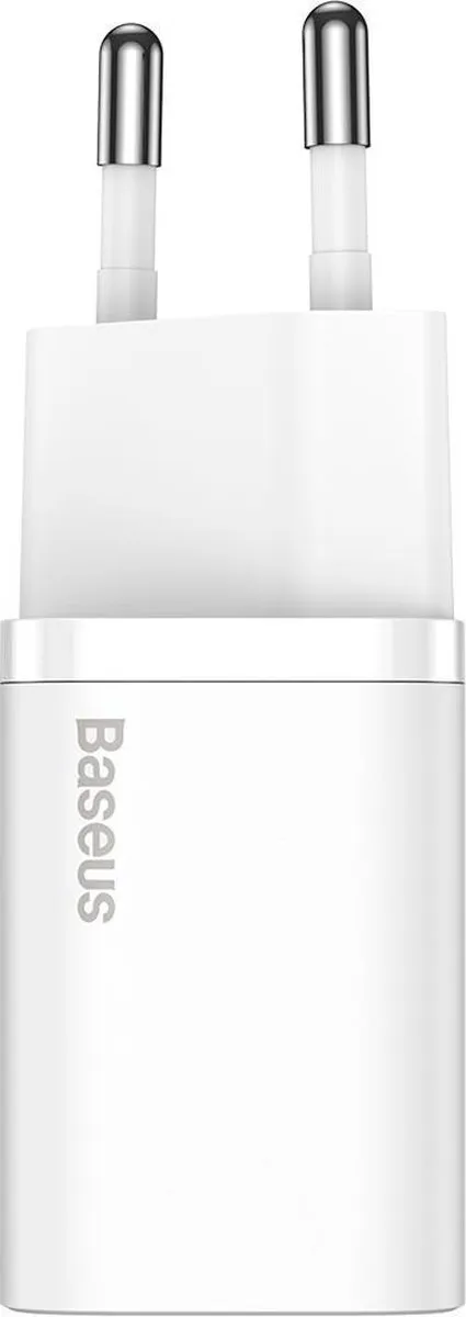 Baseus TZCCSUP-B02 USB-C Oplader 20W - Wit