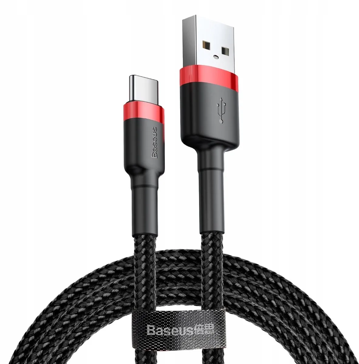 Baseus Start USB-C Kabel 0,5M - 2 Stuks - Zwart/Rood