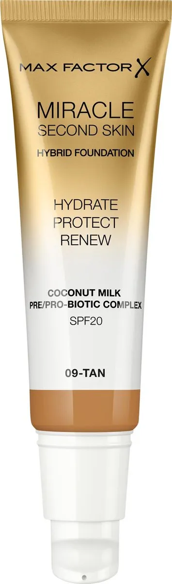 Max Factor Miracle Second Skin Foundation 09 Tan