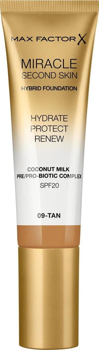 Max Factor Miracle Second Skin Foundation 09 Tan
