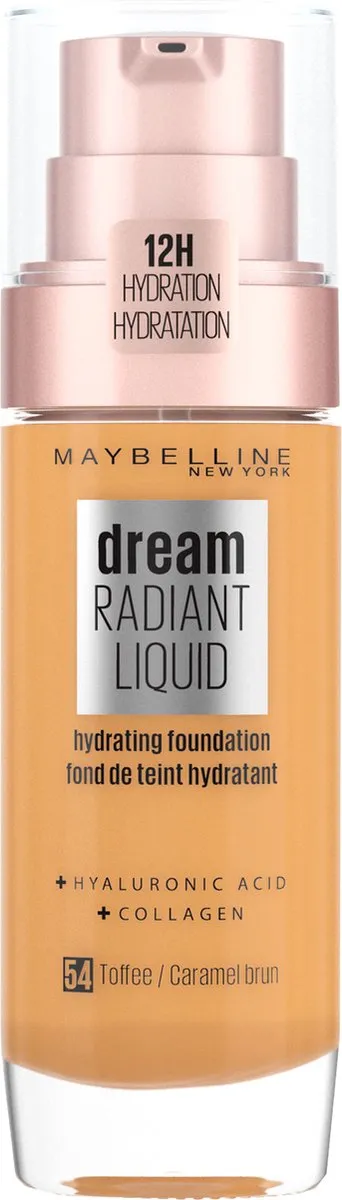 Maybelline New York Dream Radiant Liquid Foundation 54 Toffee 30ml