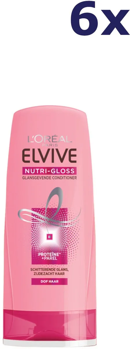 L'Oréal Paris Elvive Nutri-Gloss Conditioner 6x200ml - afbeelding 6 van 6